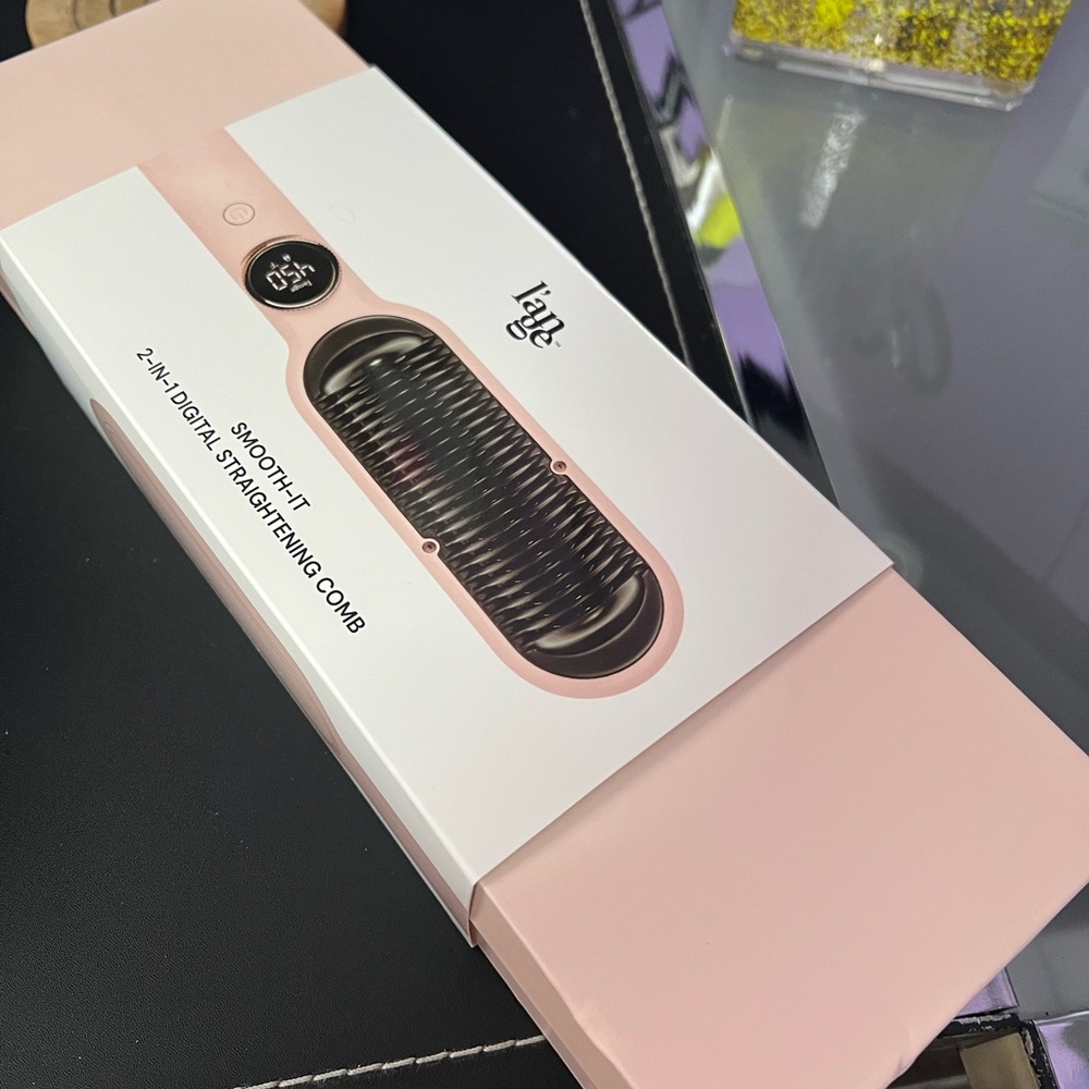 L'ange Pink Digital Straightening Comb